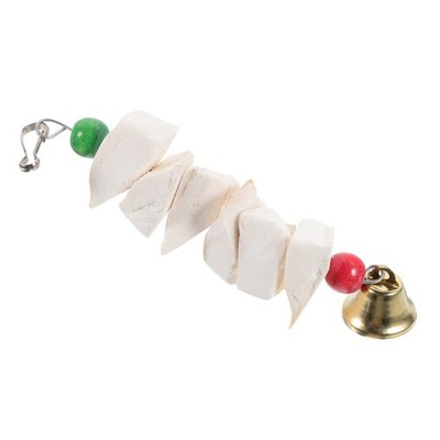 2 Pcs Natural Cuttlebone Parrot Toys Bird Chewing Cockatiel Cage Accessories