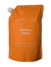 Sand + Fog Tropical Citrus Hand Soap Refill 32oz Aloe Paraben Free 0.78 per fl oz