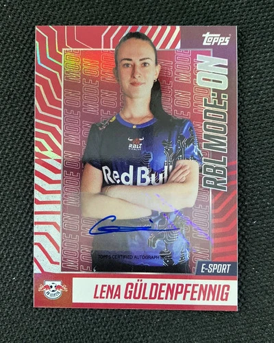 2023-24 Topps Leipzig 100% RBL Mode On Lena Guldenpfennig Auto Variation KZV01