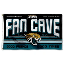 3x5 Foot Jacksonville Jaguars Fan Cave Flag Large Banner