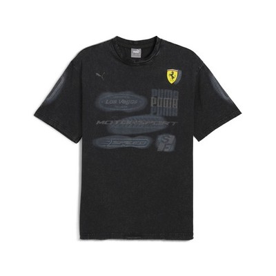 PUMA Scuderia Ferrari Race Desert Sun Las Vegas Graphic Crew Neck Short Sleeve T