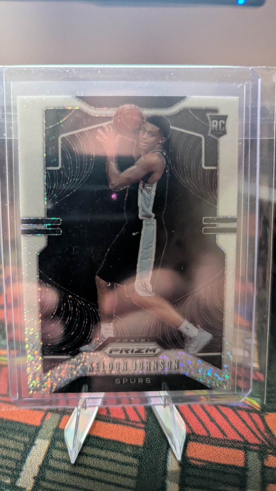 2019 Panini Prizm Keldon Johnson White Sparkle SSP Case Hit RC Rookie