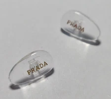 Replacement Screw-in Nose Pads for PRADA Eyeglasses/Sunglasses W/ Screws Gold