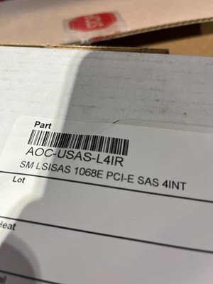 Supermicro AOC-USAS-L4IR LSI SAS1068E PCIe RAID Controller
