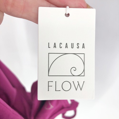 LACAUSA Womens Flow Prana Unitard Small Pink Dragon Fruit Yoga Stretch NWT - Picture 10 of 10