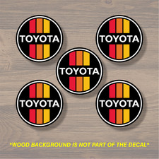Toyota Retro Vintage Trd Wheel Center Cap Overlay X5 Vinyl Decal Sticker
