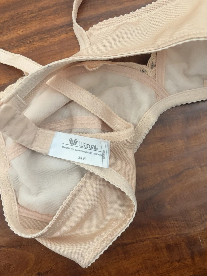 Wacoal Vintage Tan Retro Chic Unlined Underwire Bra 34b - Image 2 of 4