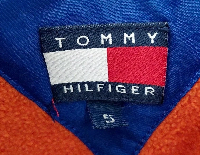 Vintage 90s Tommy Hilfiger Kids Jacket Size 5 Fleece Lined Pockets Hooded Preppy - Image 4 of 4
