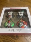 Disney Mickey & Minnie Hallmark 4 Icon Blown Glass Christmas Ornaments NEW  BOX — photo 4