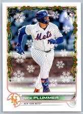 Nick Plummer 2022 Topps Holiday Winter Rookie Rookie #208 New York Mets