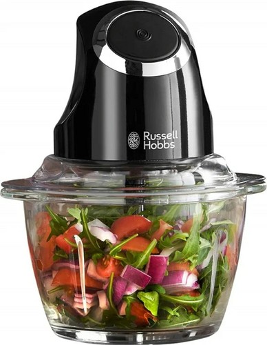Russell Hobbs Desire Electric Fruit & Vegetable Mini Chopper, 1L glass bowl - Picture 1 of 5