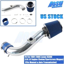 Short Ram Air Intake Kit + BLUE Filter For 2001-2005 Lexus IS300 Altezza 3.0 L6