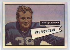 2001 Bowman Chrome Reprints Art Donovan #R-AD HOF ms9