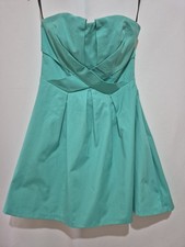 Spotlight by Warehouse Sleeveless Cocktail Dress 12 Aqua Turquoise Party Evening