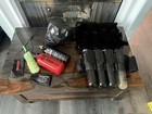 Tippmann 98 Custom Paintball Marker w/ Hopper, Mask, Pods, Tanks, fang trigger — photo 3