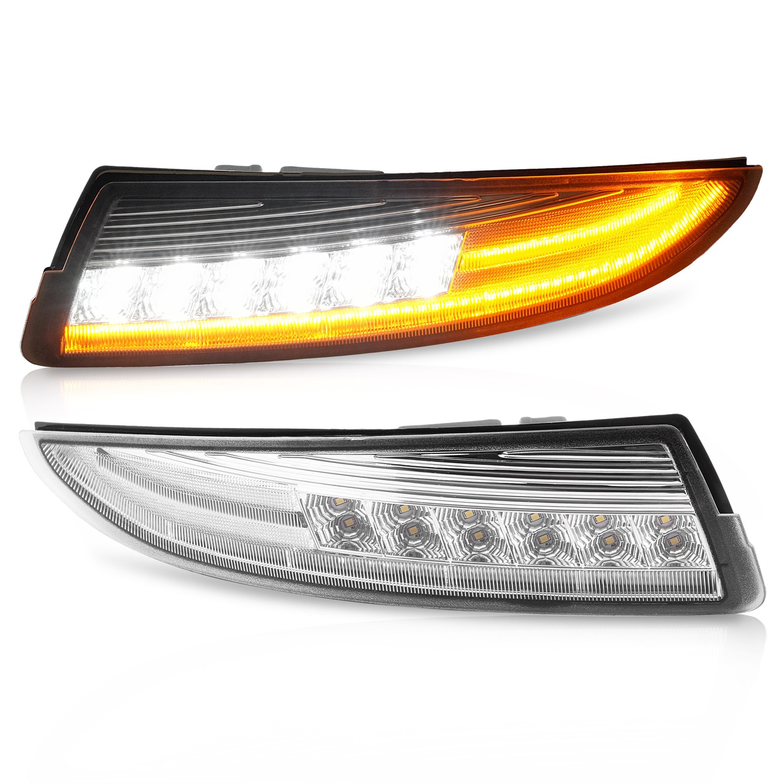 Clear Sequential DRL LED Turn Signal Lights For 1993-2001 2002 Chevrolet Camaro