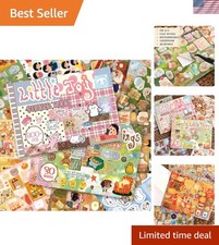 Japanese Kawaii Sticker Book, 30 Sheets, 800 Pieces, INS Style Cute Cartoon A...