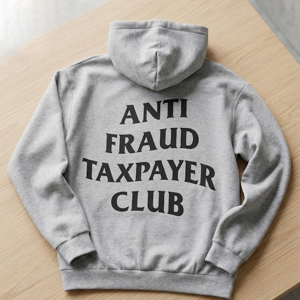 Nick Shirley Anti Fraud Taxpayer Club Hoodie Shirt | eBay