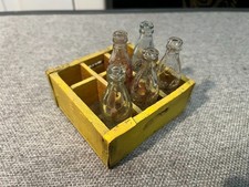 Coca Cola Miniature Wood & Bottles