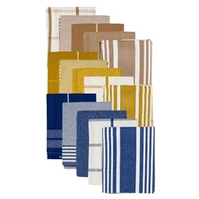 Beille 5pc 100% Cotton Oversized Dish Towel Set Kitchen Accessories (3 Colors)