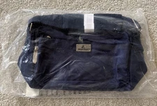 Organizzi RFID Activewear Bag Crossbody Adj Strap 10x6x4.5" Sapphire Navy Blue