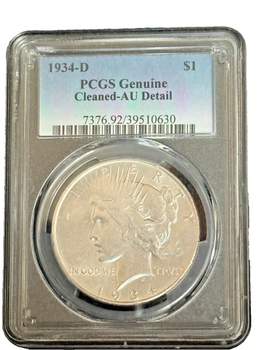 1934-D Peace Dollar - PCGS AU Details