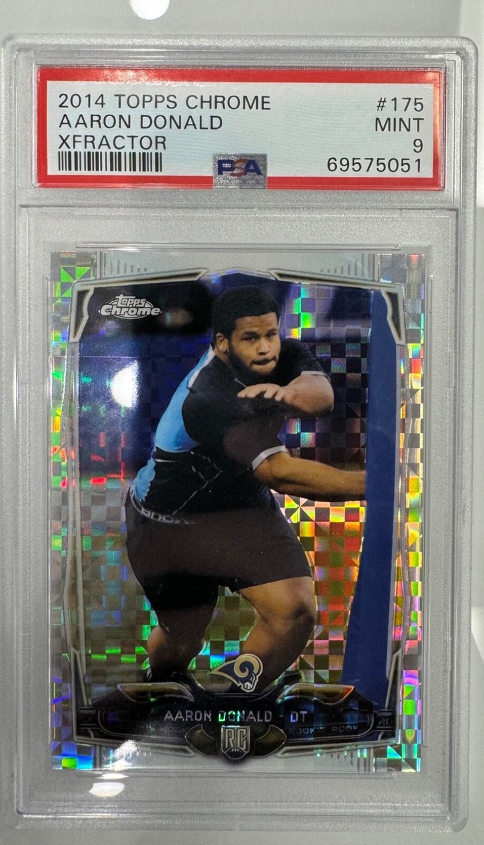 2014 Topps Chrome Aaron Donald X-Fractor PSA 9 Rookie | eBay