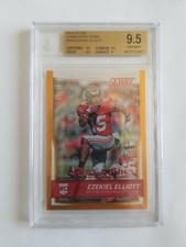 2016 PANINI SCORE FIRST DOWN GOLD EZEKIEL ELLIOTT RC! BGS 9.5! 1/10! 1/1! FIRST!