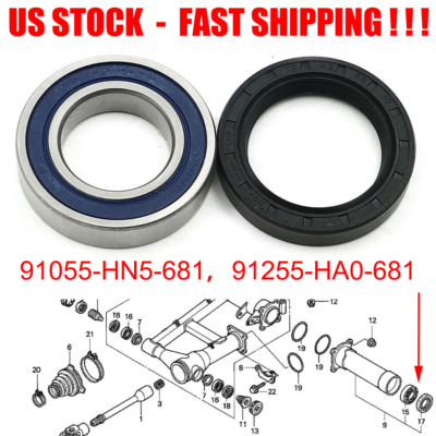 Small Bearings Rear Axle Wheel Seal Bearing O-RING Kits For Honda Foreman 500 TR - Foto 6