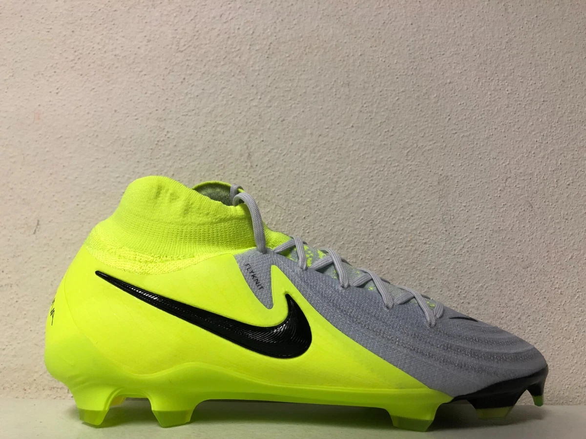 Nike Phantom Luna II Pro FG Silver Black Volt FJ2575-003 Size 11 Soccer Cleats Nike Phantom Luna 2 Pro Firm-Ground High-Top Soccer Cleats  main image 2