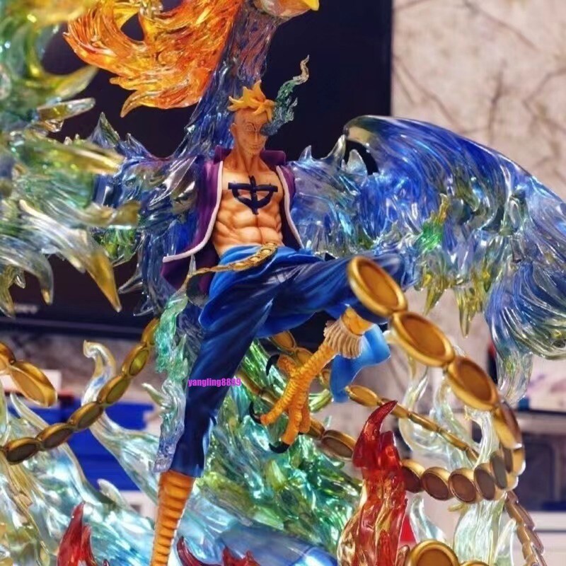 Japan Anime Collection Phonex Marco Figure Statue w/ Led Model