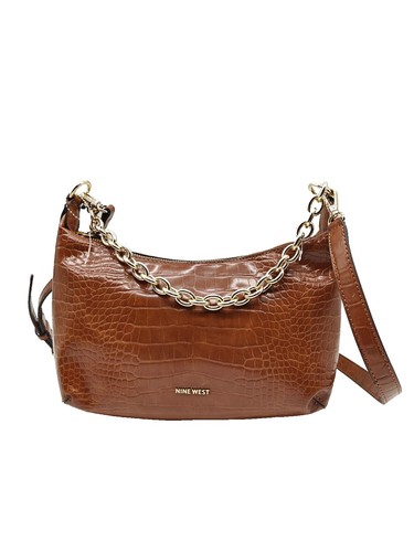 Nine West Crossbody Bag Animal Print Brown Tan Shoulder  display picture 1