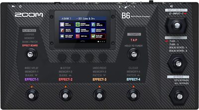 ZOOM Zoom B6 BASSS MULTI-EFFECTS PROCESSOR Multi-Effector