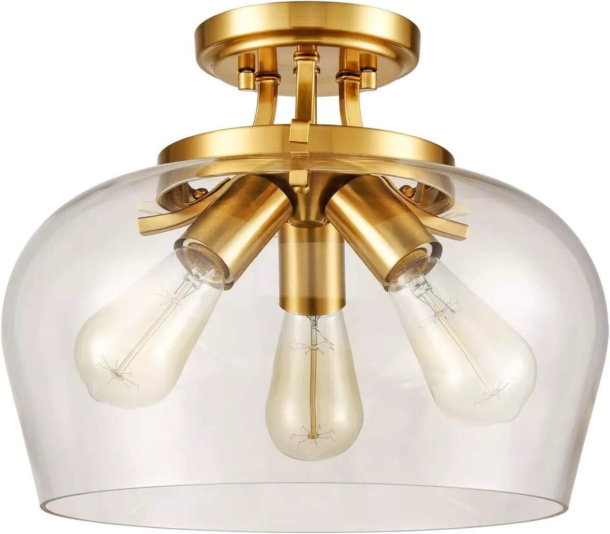 3 bulb flush mount ceiling light outlet