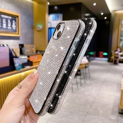 For iPhone 16 Plus 15 14 13 12Pro Max Bling Shiny Sparkle Slim Case Phone Cover - Picture 5 of 20