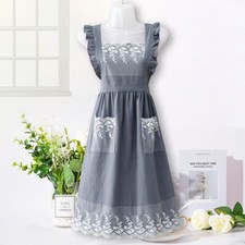 Taillenschürze Mit Rüschen & 2 Taschen – Weiß, Aus Polyester, Für Küche, Service & Cosplay