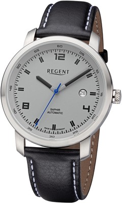 REGENT - Herrenuhr Automatik 44 mm Lederband - GM-2105 - Herrenuhren