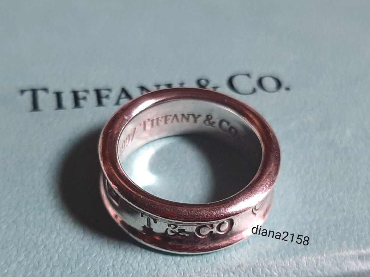 Tiffany & Co. Sterling Silver 1837 Ring 1/4” Size 5.5 | eBay