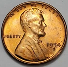 GEM BU++ Low Mintage 1954 S Lincoln Wheat Cent