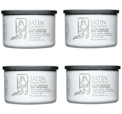 Pack Of 4 Satin Smooth Zinc Oxide Wax 14 Oz