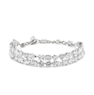 New in Box 100% SWAROVSKI Brand 5669927 Sparkle White Crystal Mesmera Bracelet