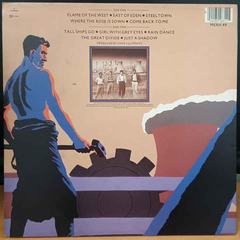 Big Country - Steeltown - 1984 LP disco excelente, portada en muy buen estado+, inserción de letra Foto 2 de 3