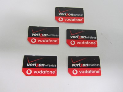 lot of 5 verizon wireless vodafone global world sim card 3g ebay lot of 5 verizon