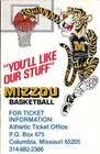 1981-82 UNIVERSITY OF MISSOURI MIZZOU BASKETBALL POCKET SCHEDULE | eBay
