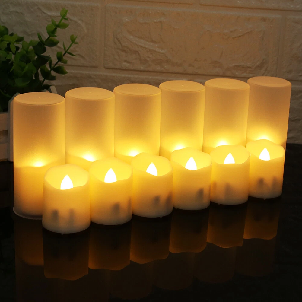 72 24 PCS Led Tea Lights Candles LED FLAMELESS Battery Operated Wedding XMAS