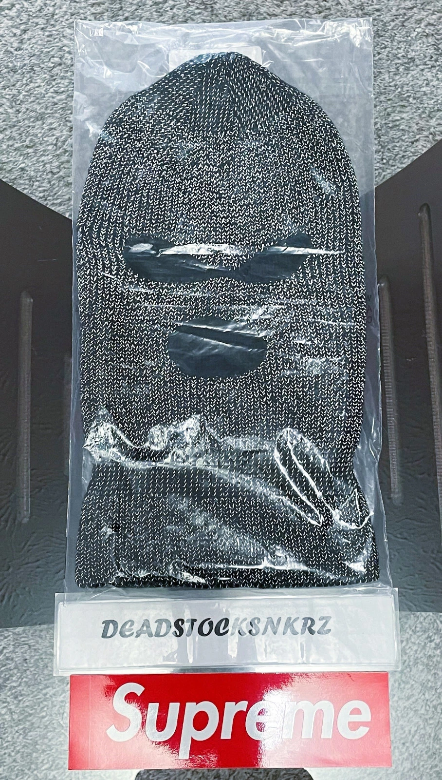 Maschera da sci Supreme Reflective Balaclava nera FW23BN101 taglia sistema operativo taglia unica