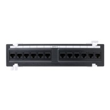 Construct Pro 12-Port Cat6 Wall Mount Patch Panel, RoHS Compliant