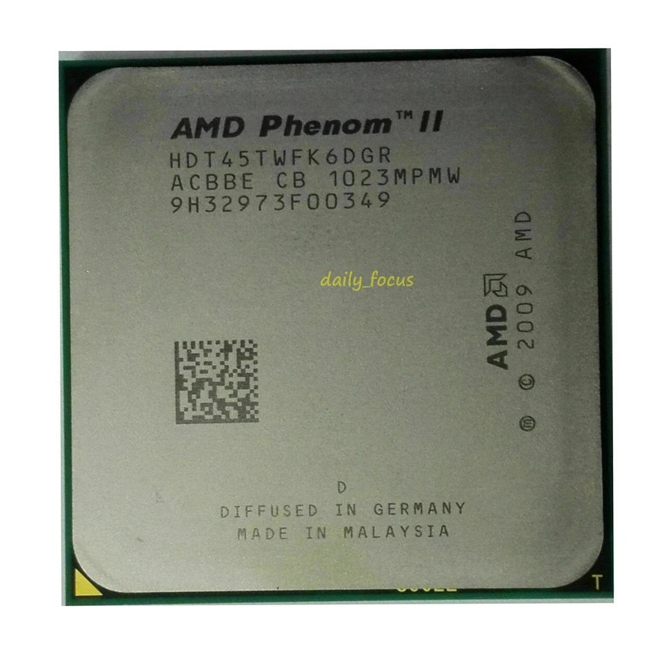 AMD Phenom II X6-1065T X6-1035T X6-1045T X6-1055T Socket AM3 CPU Processor - Image 4 of 4