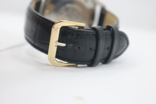 Reloj automático vintage Citizen Auto Dater 7 King 25 joyas cuero negro 38 mm - Imagen 3 de 6