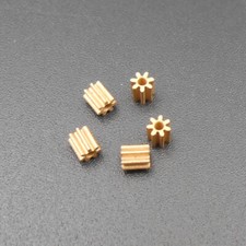 5Pcs New Brass Gear 0.3 Modulus 7 Teeth Aperture 1mm 1.05MM DIY 7T1B 0.3M Pinion